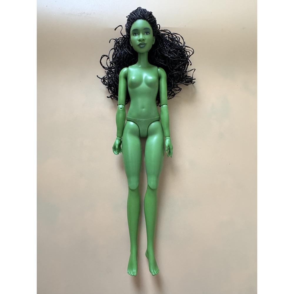 WICKED NUDE CYNTHIA ERIVO DELUXE ELPHABA DOLL ARTICULATED GREEN NEW OUT OF BOX